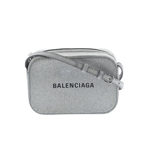 BALENCIAGA Everyday XS Glitter Leather Logo Camara Bag - Picture 1 of 8